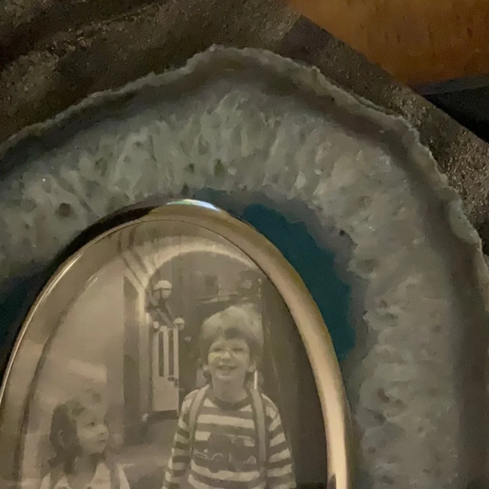 NEW IN BOX ANNA RABLABS NEW YORK TEAL AGATE FRAME 4”x3” photo 7”x5.5” frame size